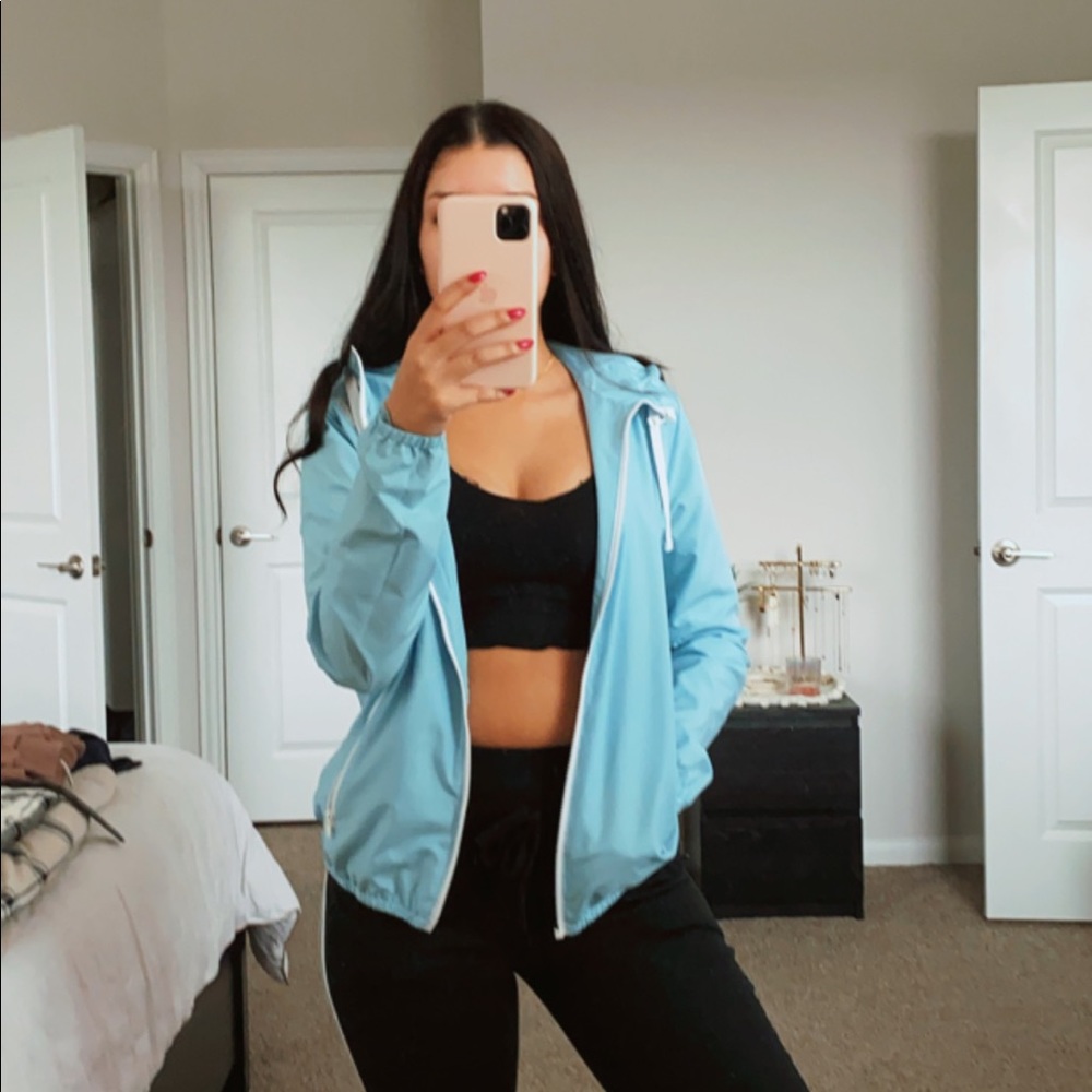 Blue Reebok windbreaker
